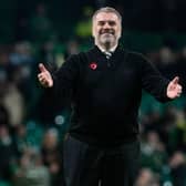 Celtic manager Ange Postecoglou signed autographs well into the evening outside Celtic Park after his side's 2-1 win over Ross County on Saturday.  (Photo by Craig Foy / SNS Group)