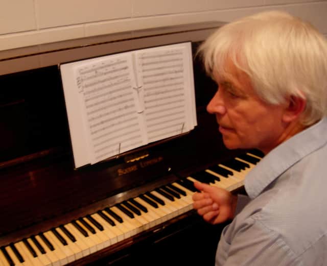 Eddie Cairney is attempting to put the complete works of Robert Burns to music (Picture: Ross Cairney/SWNS)