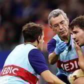 Antoine Dupont has damaged his cheekbone - with France unsure how long he will be out for.