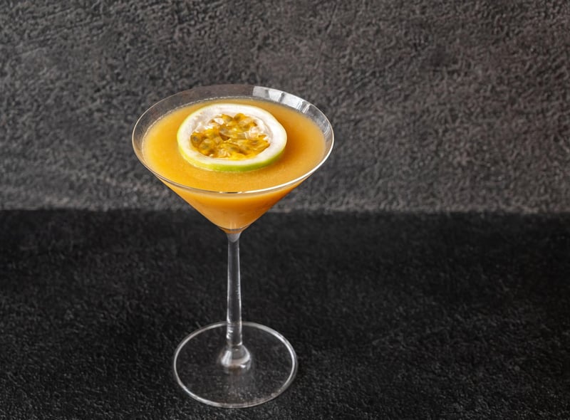 Yet another martini completes the top 5 (although in reality it has very little in common with a classic martini). To make the Porn Star variant, shake up 60ml vanilla vodka, 30ml passoa, 1 tbsp lime juice, 1 tbsp sugar syrup and passionfruit seeds scooped from one fresh fruit. Pour into a martini glass, top up with Prosecco and garnish with a cut passionfruit.