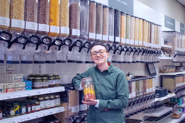 Italian Olga Fatica is set to open the doors of her new Refillery store in Edinburgh's Corstorphine in April