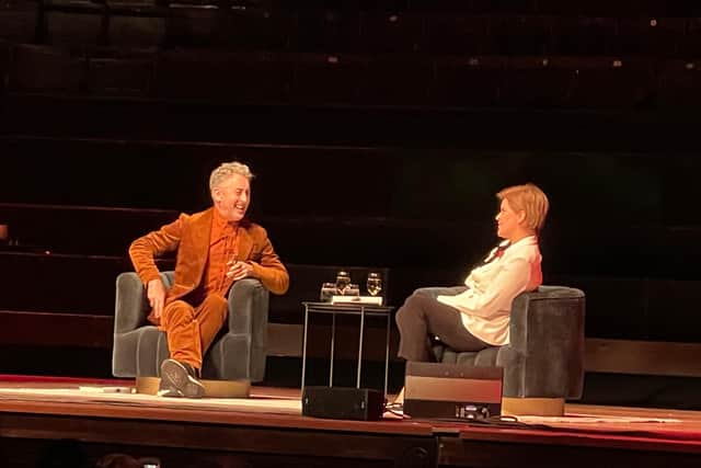 Actor Alan Cumming launched his new memoir at the Usher Hall in Edinburgh with an in-conversation event with First Minister Nicola Sturgeon.