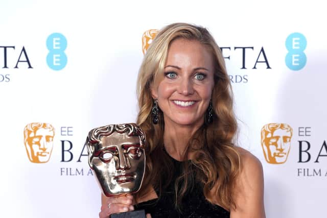 Lesley Paterson won the best-adapted screenplay at the Bafta Film Awards for 'All Quiet on the Western Front' (Picture: Dominic Lipinski/Getty Images)