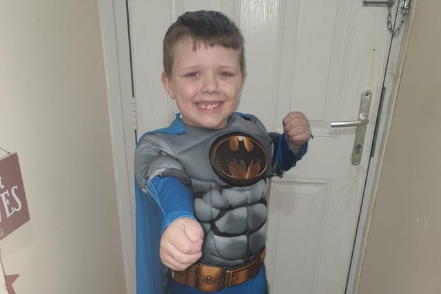 Benjamin, age 8, as Batman.
