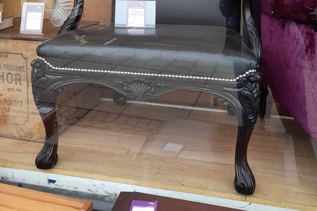 A set of luxury chairs are on sale for £2500 each at the Bethany Christian Trust’s Morningside shop.