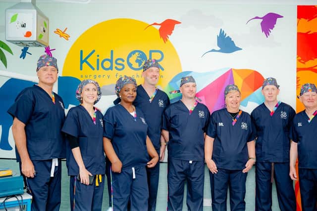 The KidsOR team at the new surgical theatre in Gaborone, Botswana.