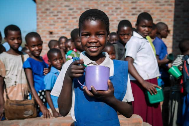 Schoolchildren in Malawi, one of three African nations the Scottish Government hopes will share a £12.5 million donation (Picture: Andrew Cawley)