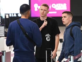 Hearts' Cammy Devlin was an unused substitute but Tynecastle team-mate Kye Rowles produced another top performance as Australia progressed from their World Cup group.  Photo by Paul Devlin / SNS Group