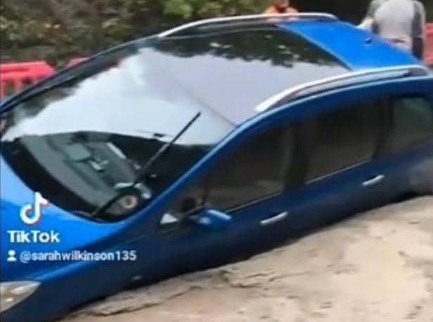The car became stuck fast
