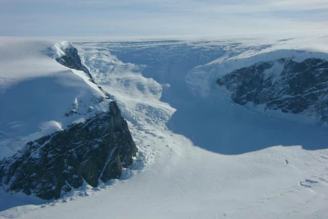 A team of international scientists has set sail for the Antarctic to study the behaviour of the massive Thwaites Glacier, which is melting faster than ever before as a result of climate change and could cause dramatic rises in global sea level in the near future. Picture: Jim Yungel/NASA
