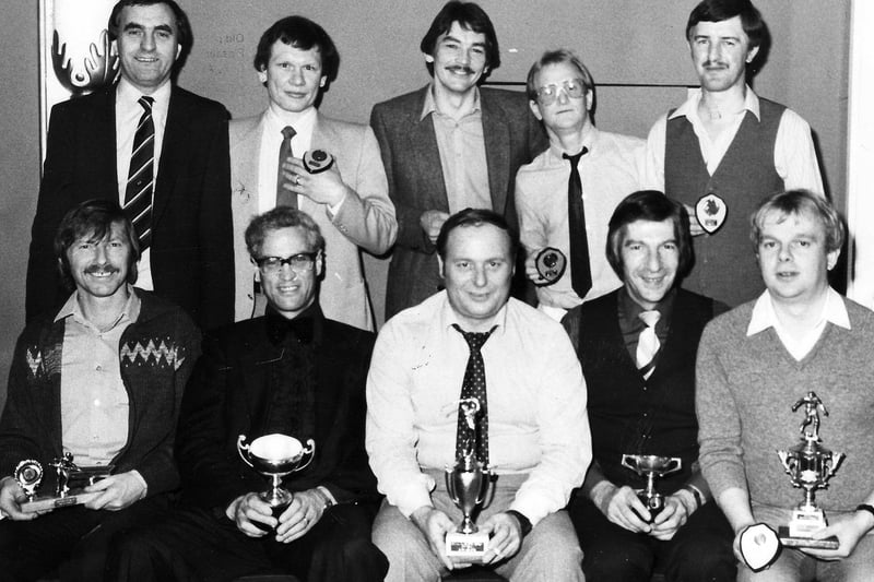 Grosvenor Press (Cosham) Sports and Social Club awards night in 1987