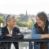 Lesley Orr and Jo Clifford at The Shore in Leith PIC: Andrew O'Brien / JPI Media