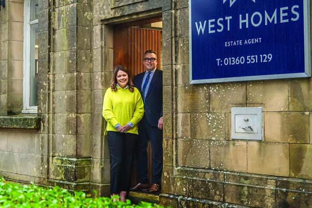 Banking on success: Chloe and Roscoe at the office