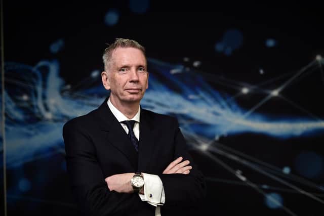 Duncan outlines the aim to double the size of the Scottish business over the next five years. Picture: John Devlin.