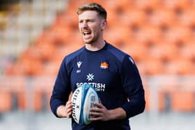 Ben Healy during an Edinburgh Rugby training session at the Hive Stadium. (Photo by Ross Parker / SNS Group)
