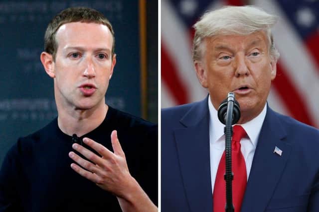 Donald Trump has been banned indefinitely from Facebook and Instagram, Mark Zuckerberg has announced, as he accused the US President of using the platforms to “incite violent insurrection”.