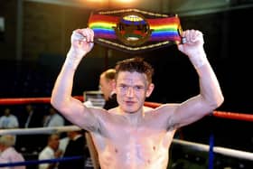 Willie Limond after successfully defending his Commonwealth light-welterweight title against Mitch Prince in 2013 (Picture: John Devlin)