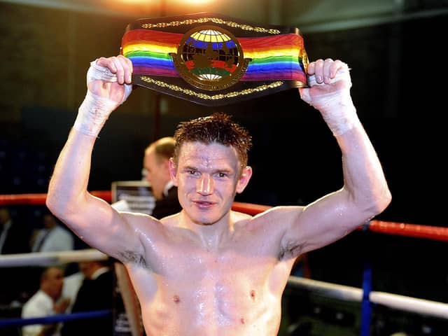 Willie Limond after successfully defending his Commonwealth light-welterweight title against Mitch Prince in 2013 (Picture: John Devlin)