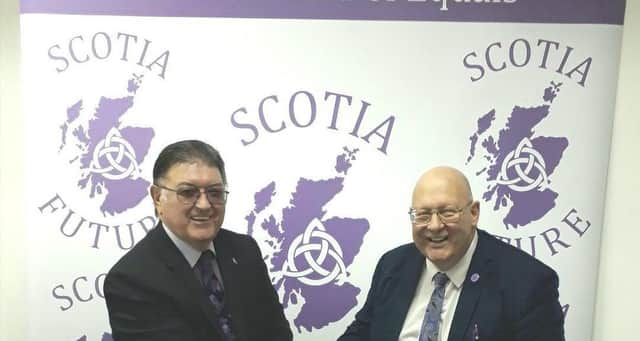 Former Nationalist MSP Chic Brodie and Scotia Future co-founder Andy Doig