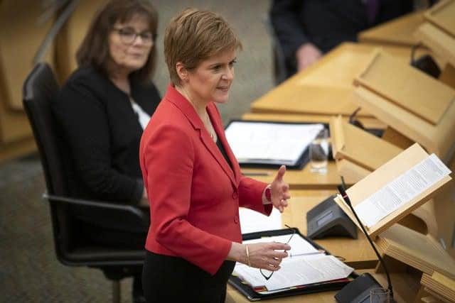 First Minister Nicola Sturgeon.