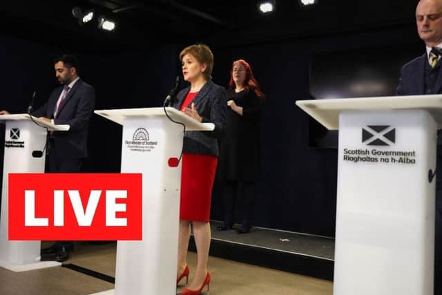 Nicola Sturgeon, Humza Yousaf and Chief Medical Officer Professor Sir Gregor Smith will hold a media briefing on winter pressures in the NHS.