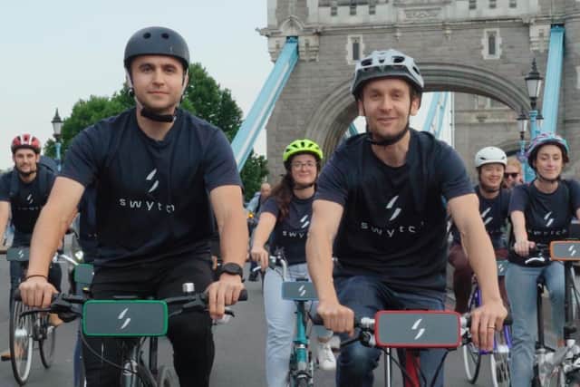 Oxford engineering graduates Dmitro Khroma and Oliver Montague are co-founders of Swytch Technology, which makes conversion kits to electrify your favourite bike