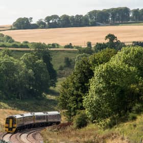 A train on the line at Borthwick. Picture: Andy O'Brien/JPIMedia