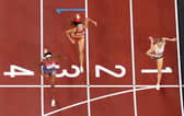 Pipped for the bronze medal by America's Raevyn Rogers