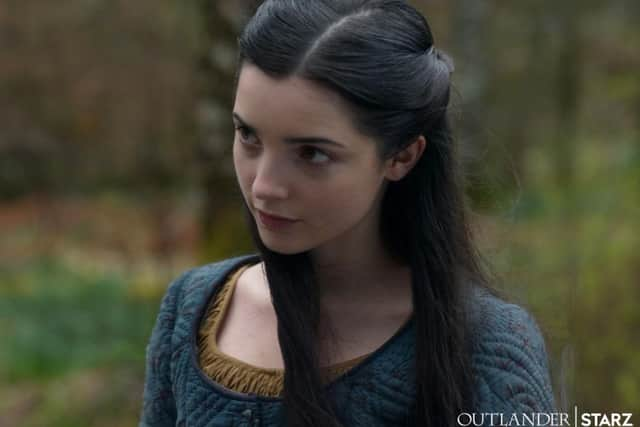 Malva Christie being creepy in Outlander Season 6 (Outlander Starz)