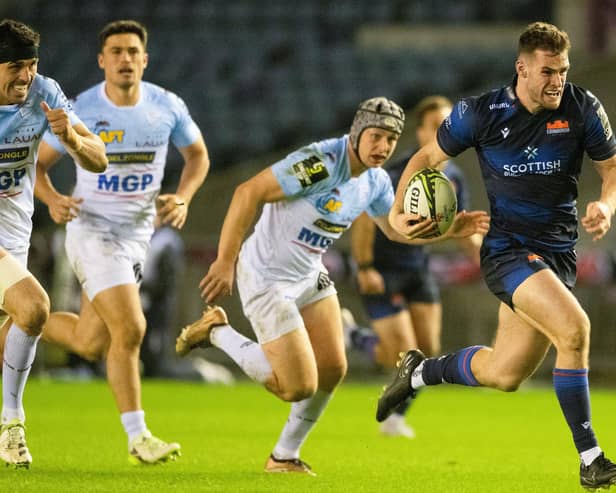Matt Currie has been in good form for Edinburgh but will move from centre to the wing for the match against Scarlets in the United Rugby Championship. (Photo by Paul Devlin / SNS Group)