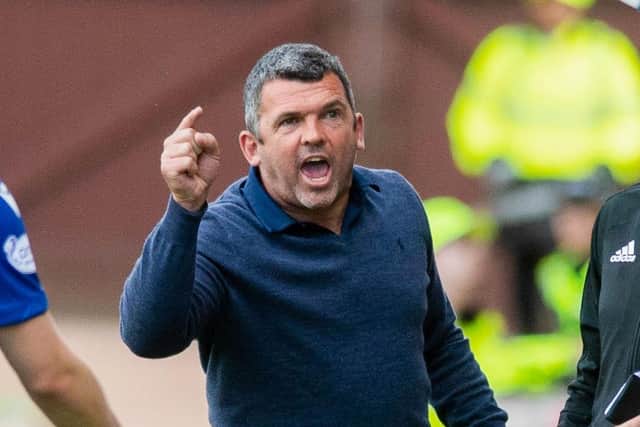 Callum Davidson was not impressed with the consistency of decision-making by the officials in St Johnstone's 1-0 defeat by Hibs.