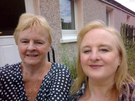 Wilma Ord and her daughter Kirsteen, of Livingston, are calling for a financial compensation scheme for vicitms of the Primodos drug scandal. PIC : Contributed.