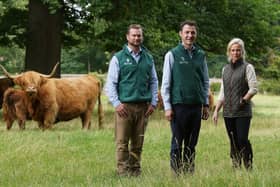 Left to right: Fergus Thomson, Hugh Rettie and Lucy Murray of Edinburgh-headquartered Rettie & Co. Picture by Stewart Attwood
