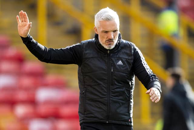 Aberdeen manager Jim Goodwin took responsibility for the club missing out on the top six.