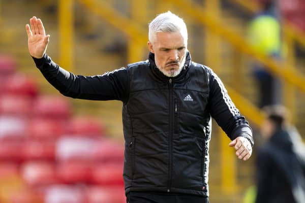 Aberdeen manager Jim Goodwin took responsibility for the club missing out on the top six.