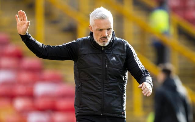 Aberdeen manager Jim Goodwin took responsibility for the club missing out on the top six.