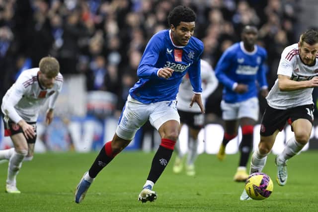 Malik Tillman looked in the mood in Rangers' 4-1 win over Aberdeen on Saturday (Photo by Rob Casey / SNS Group)