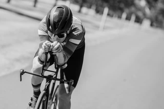 Alan Murchison on road bike