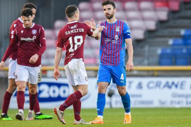 Inverness and Arbroath drew 0-0 in the first leg of their play-off.