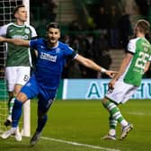 Rangers striker Antonio Colak celebrates his goal to make it 2-1 over Hibs at Easter Road.  (Photo by Paul Devlin / SNS Group)
