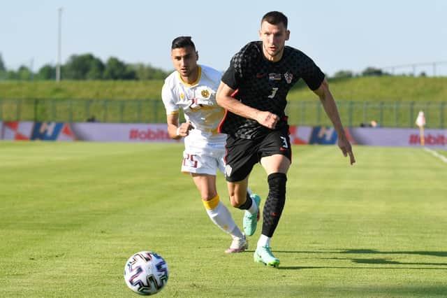 Rangers defender Borna Barisic, pictured in action in a friendly against Armenia, has established himself as Croatia's first choice left-back. (Photo by Jurij Kodrun/Getty Images)