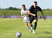 Rangers defender Borna Barisic, pictured in action in a friendly against Armenia, has established himself as Croatia's first choice left-back. (Photo by Jurij Kodrun/Getty Images)