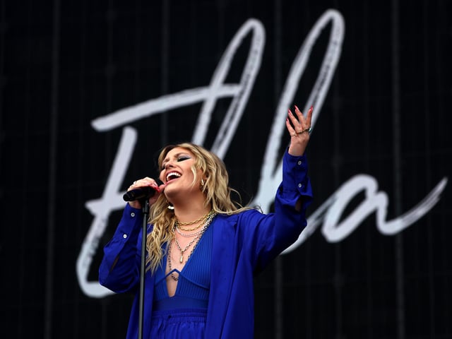 Ella Henderson performs on the main stage  (Photo by Jeff J Mitchell/Getty Images)