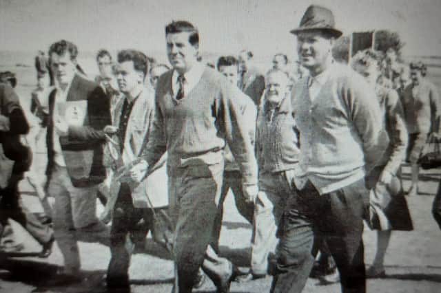 Alan Macgregor, left, and Kel Nagle playing in the PGA Carling Tournament at Longniddry in 1961. Picture: JPI Media