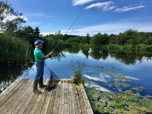 Fishing for your dinner at Shepherd's Loch