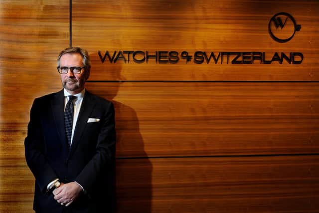 Scotsman Brian Duffy is the chief executive of Watches of Switzerland, which ranks as Britain’s biggest retailer of Rolex, Omega, TAG Heuer and Breitling watches. Picture: John Devlin