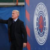 Rangers boss Malky Thomson and his side will face Benfica in order to qualify for the Champions League group stages. (Photo by Ian MacNicol/Getty Images)