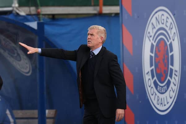 Rangers boss Malky Thomson and his side will face Benfica in order to qualify for the Champions League group stages. (Photo by Ian MacNicol/Getty Images)