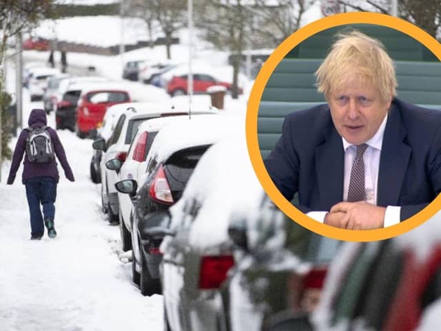 An amber warning of snow has been predicted by the Met Office across areas in Southern Scotland.