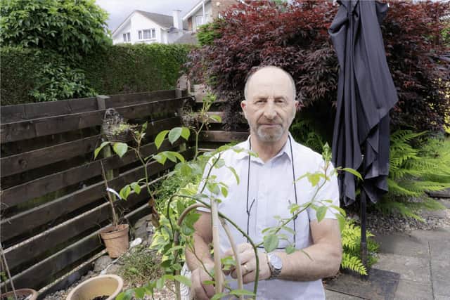 Ken in his garden